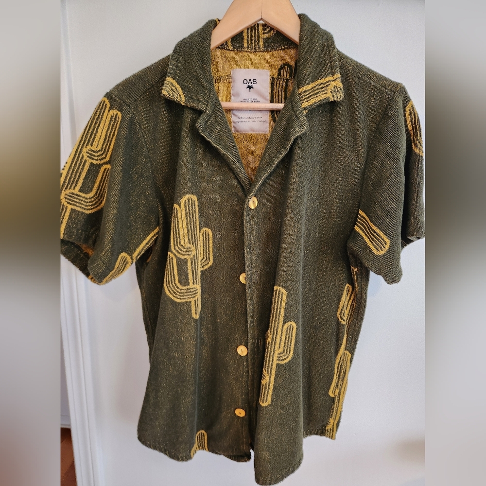 OAS terry button up